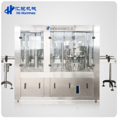 Beer Drink Aluminium Tau Linear Filling Tshuab Nrog Sealing Lub Taub Hau